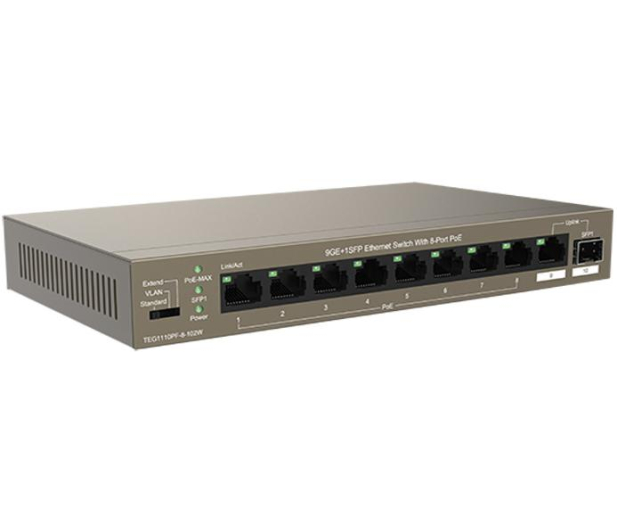 Tenda TEG1110PF-8-102W PoE 8-portów 102W Gigabit Ethernet - 1375639 - zdjęcie